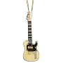 Miniature Natural Wood Telecaster Electric Guitar Christmas Ornament 4"