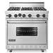 Viking 36 in 6 Open Burner Gas Freestanding Range - VGIC366-6B/VGIC3666B