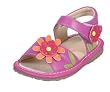 Hot Pink Daisy Kids Squeaky Shoes