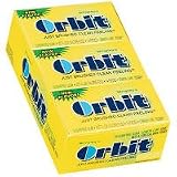Orbit-Wrigleys Sugarfree Gum, 12/14ct Packs, Lemon-Lime
