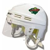 Official NHL Licensed Mini Player Helmets - Minnesota Wild (White)