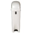 Metallic White Pop Trash Can