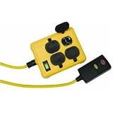 read full review Yellow Jacket 2516 14/3 GFCI Protected 4-Outlet Power-Box with 6-Foot Cord Yellow, 14/3-Gauge