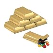 Foil Gold Bar Favor Boxes 12 Per Pack