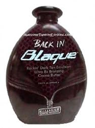BACK IN BLAQUE LOTION - 8X BRONZERS DARK TANNING EMULSION 13.5oz
