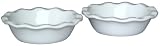 Emile Henry Couleurs 5-Inch Individual Pie Dish, Set of 2, White