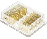 METRA Ltd GFDB4-AGU Gold Series Fused Distribution Block