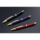 Namiki Vanishing Point Gold Trim Fountain Pen - Red/Gold, Fine Nib 60167