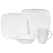 Corelle Square 16-Piece Dinnerware Set, Service for 4, Pure White