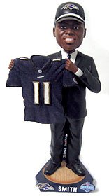 Baltimore Ravens Troy Smith 2007 Draft Pick Bobble Head