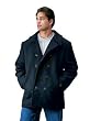 Ultra Force U.S. Navy Type Peacoat - Black - Mens