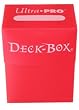 1 (One) Ultra-PRO Solid Color Deck Box: RED (Holds 80 Cards)