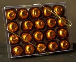 Amber Lyn Chocolates - no sugar added - Dark Orange Truffles - 20 by Amber Lyn Chocolates