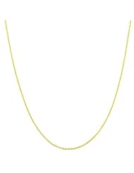 14 Karat Yellow Gold 0.7-mm Round Cable Chain (20 Inch)