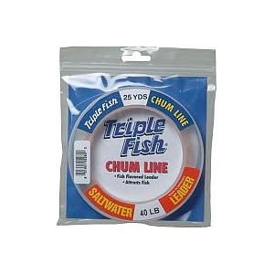 Saltwater Flavored Chum Leader Line 40lb 25yd by