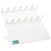 TrippNT 50176 Acrylic Six Position Slanted Auto Pipettor Holder, 10.5" Width x 8.25" Height x 6.5" Depth