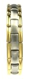 Image of Gents Gold Plated 2 Colour Stainless Steel Bracelet