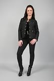 99Z Womens Quilted Elbow Patch Riding Coat Trench Ladies Jacket Size 8-14 - Winter - Trench - Buttoned - Elbow patches