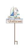 Outdoor Living : Kathy Hatch Sailing Collection Welcome Yard Garden Stake