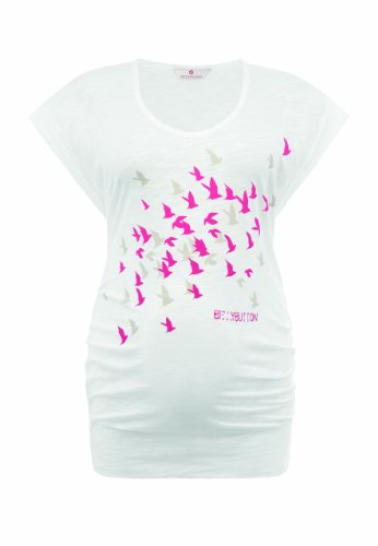 bellybutton Damen Umstandsmode Shirt/ Top 1020100-90501, Gr. 44 (XXL), Wei (white) Preisvergleich