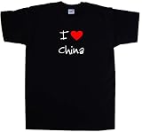 I Love Heart China Black T-Shirt Reviews