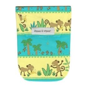 Diapees and Wipees Accessory Bag - Funky Monkey