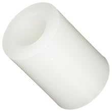 Round Off-White Nylon 6/6 Spacer 5/16" OD x 9/64" ID x 3/8" Length (Pack of 100)