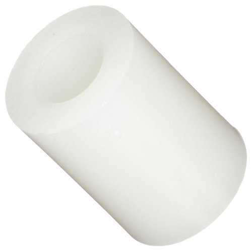 Round Off-White Nylon 6/6 Spacer 1/4 OD x .115 ID x 13/16 Length (Pack of 100)