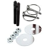 Aluminum Racing Hood Pin Kit-black 1 Pair by Unknown