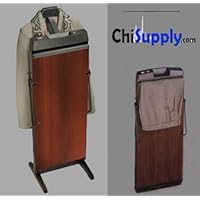 Corby 7700 Pants Press Valet Walnut Wood Effect with Black Trim By ChiSupply