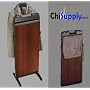 Corby 7700 Pants Press Valet Walnut Wood Effect with Black Trim By ChiSupply