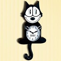FELIX THE CAT ANIMATED CLOCK