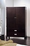 Review Furniture On The Web  / 1100 Series TV Armoire In Cappuccino Finish