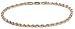 14k Yellow Gold 2.5mm Diamond-Cut Rope Bracelet, 7"
