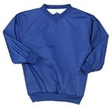 NEW Sport-Tek - Youth Nylon V-Neck Wind Shirt Royal-XL