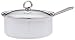 Chantal Enamel-On-Steel 3-Quart Saucepan with Tempered Glass Lid, White