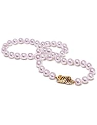 9.5x10mm AA Quality pearl Japanese Akoya cultured pearl necklace 17"