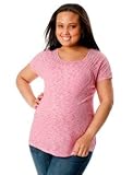 Motherhood Maternity: Plus Size Short Sleeve V-neck Maternity T Shirt