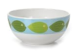 Precidio Objects 4570J02-AM107 Jonathan Adler Palm Beach Fish 6 Manhattan Rice Bowl
