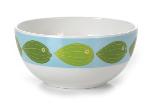 Precidio Objects 4570J02-AM107 Jonathan Adler Palm Beach Fish 6 Manhattan Rice Bowl
