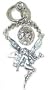 .925 Sterling Silver Fairy belly button ring