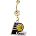 NBA Indiana PACERS Double Crystalline Gem Gold Belly