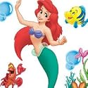 DISNEY Princess Ariel - Peel and Stick - 22 Wall Stickers / Accents