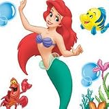 DISNEY Princess Ariel - Peel and Stick - 22 Wall Stickers / Accents