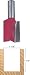 Freud 12-178 1-1/8-Inch Diameter by 1-1/2-Inch Double Flute Straight Router Bit with 1/2-Inch Shank