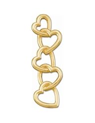 14K Yellow Gold Pendant Metal Fashion Heart Pendant