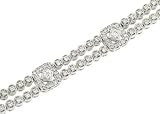 Diamond Bracelet in Bezel and Square Setting 3.01cttw