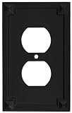 Stanley Home Designs V8062 Prairie Single Duplex Wall Plate, Oil-Rubbed Bronze