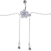 Jewelry : Crystalline JEWELED FLOWER Dangle BELLY CHAIN