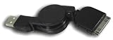 Apple iPod Dock Connector to USB 2.0 Retractable Cable - Black